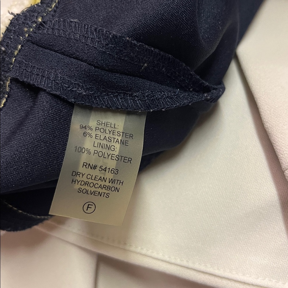 Tommy Hilfiger Navy Yellow & Beige Color Block Sleeveless Sheath Dress - Picture 16 of 16
